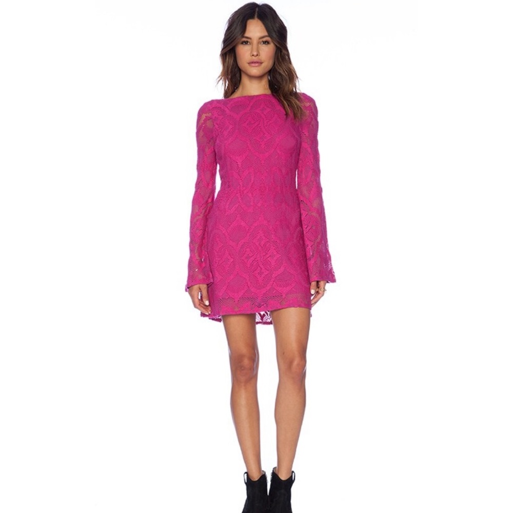 NIGHTCAP CLOTHING - Priscilla Dress Magenta Medium